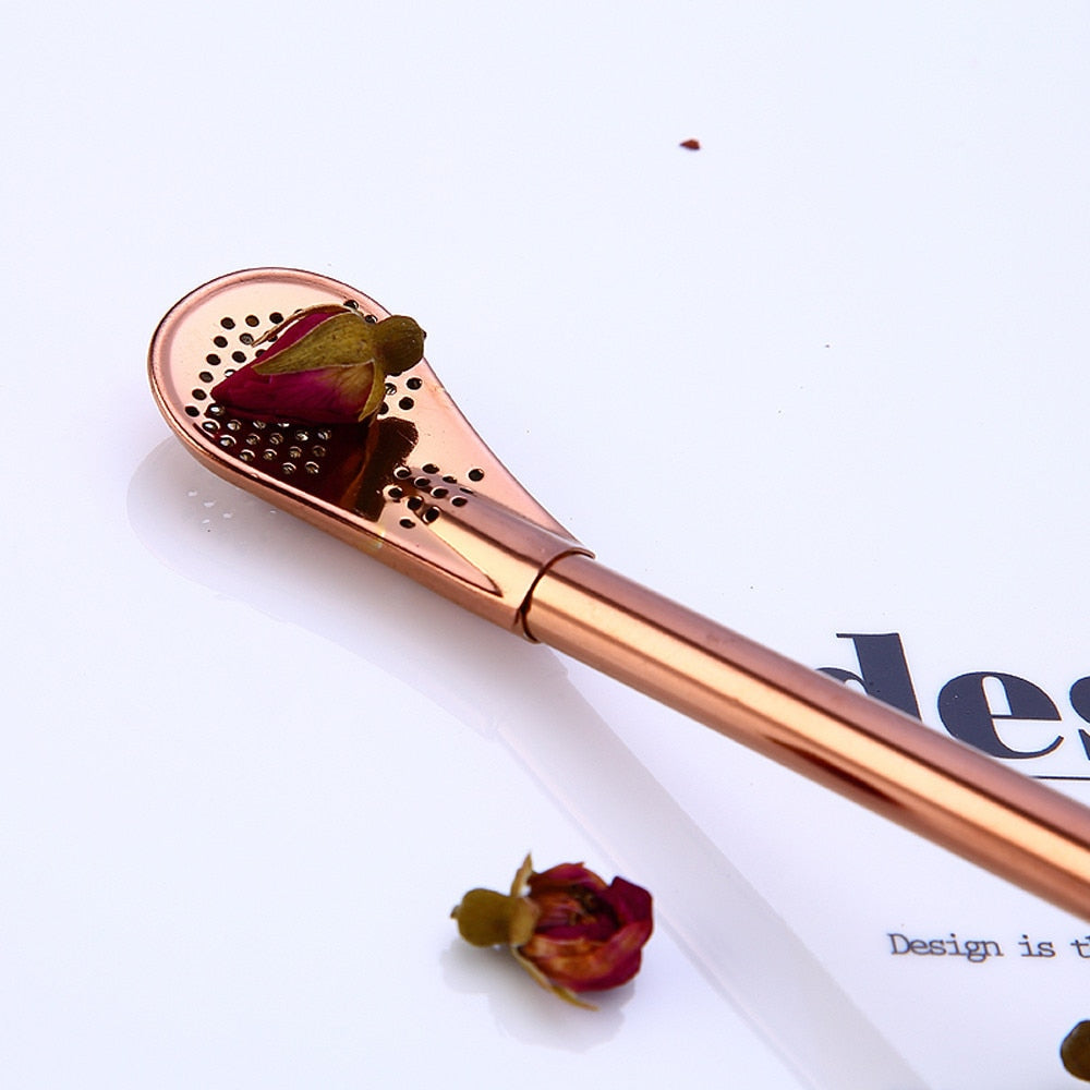 Liquid Filter Spoon Straw (2Pcs)
