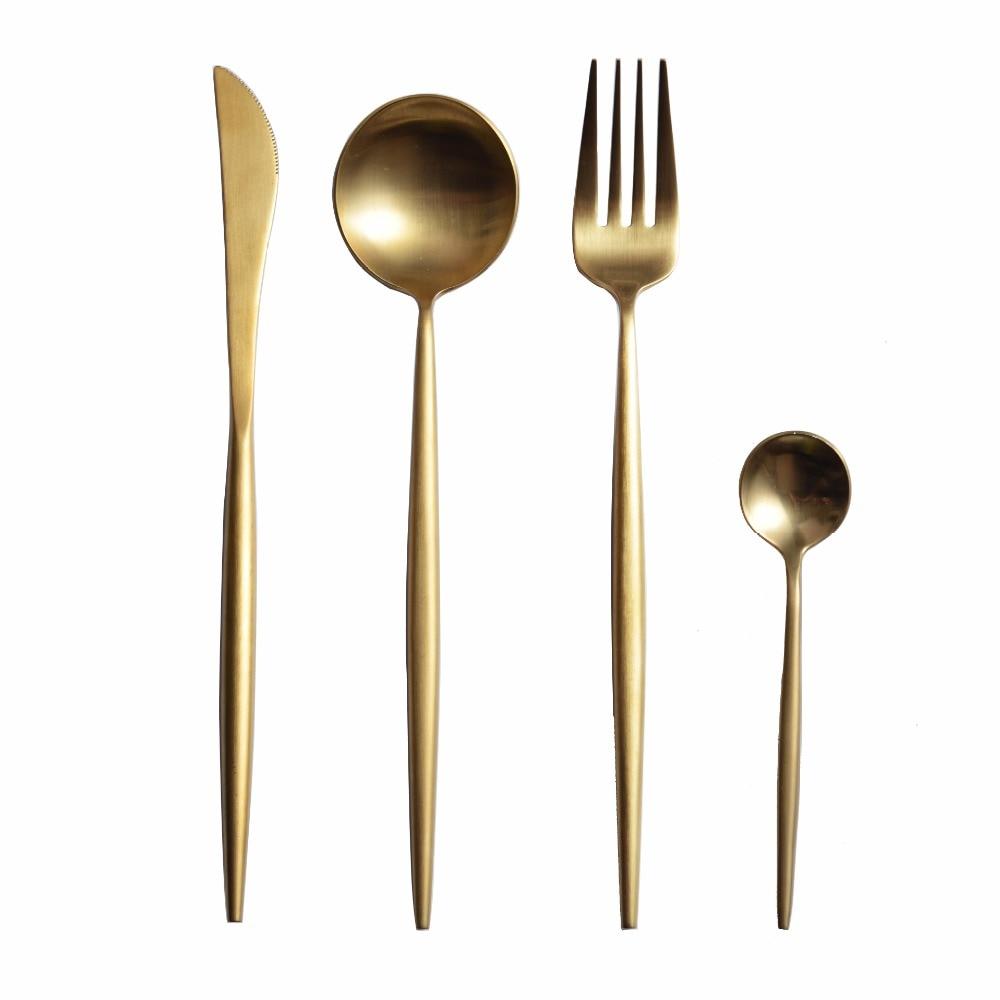 Matte Stainless Steel Dinnerware