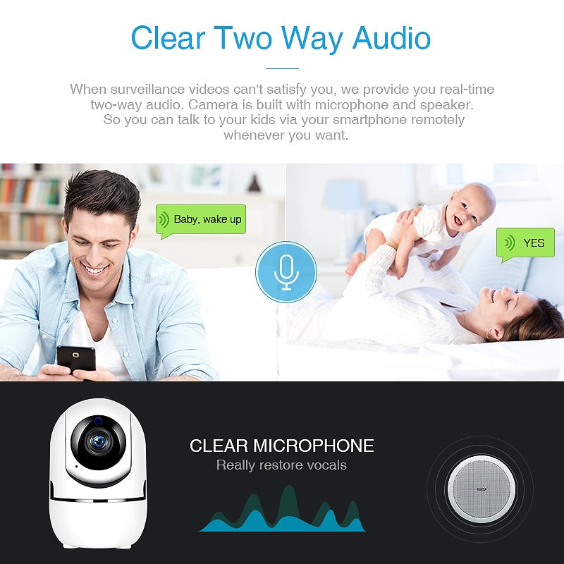 Intelligent Monitoring Auto Tracking IP Camera WiFi