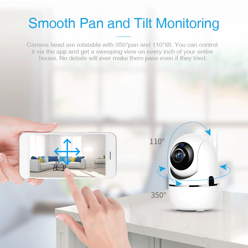 Intelligent Monitoring Auto Tracking IP Camera WiFi