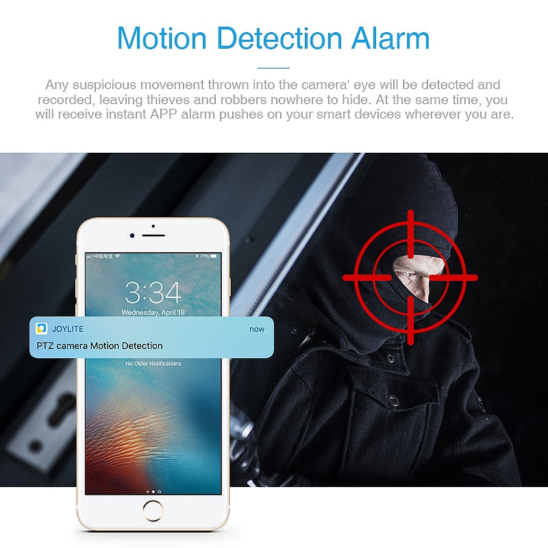 Intelligent Monitoring Auto Tracking IP Camera WiFi