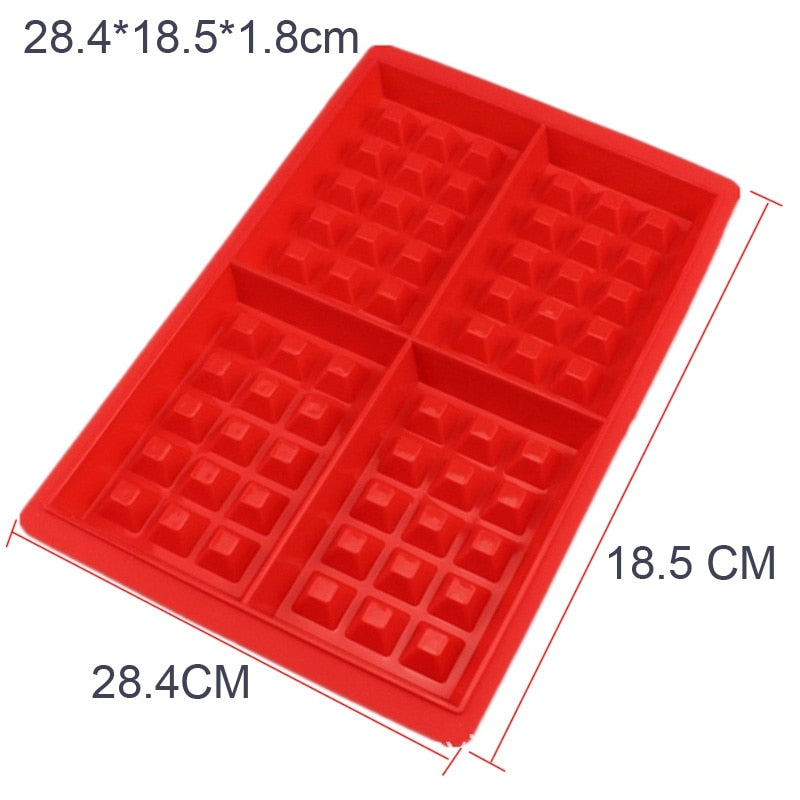 2 Pack Non-stick Waffle Mold