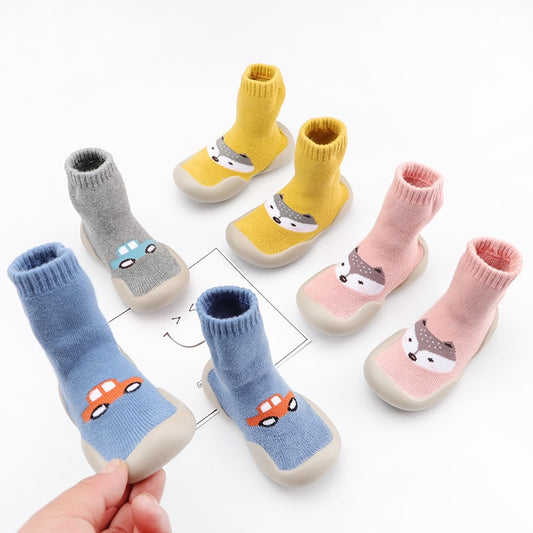 Kids Warm Cartoon Slipper Shoes