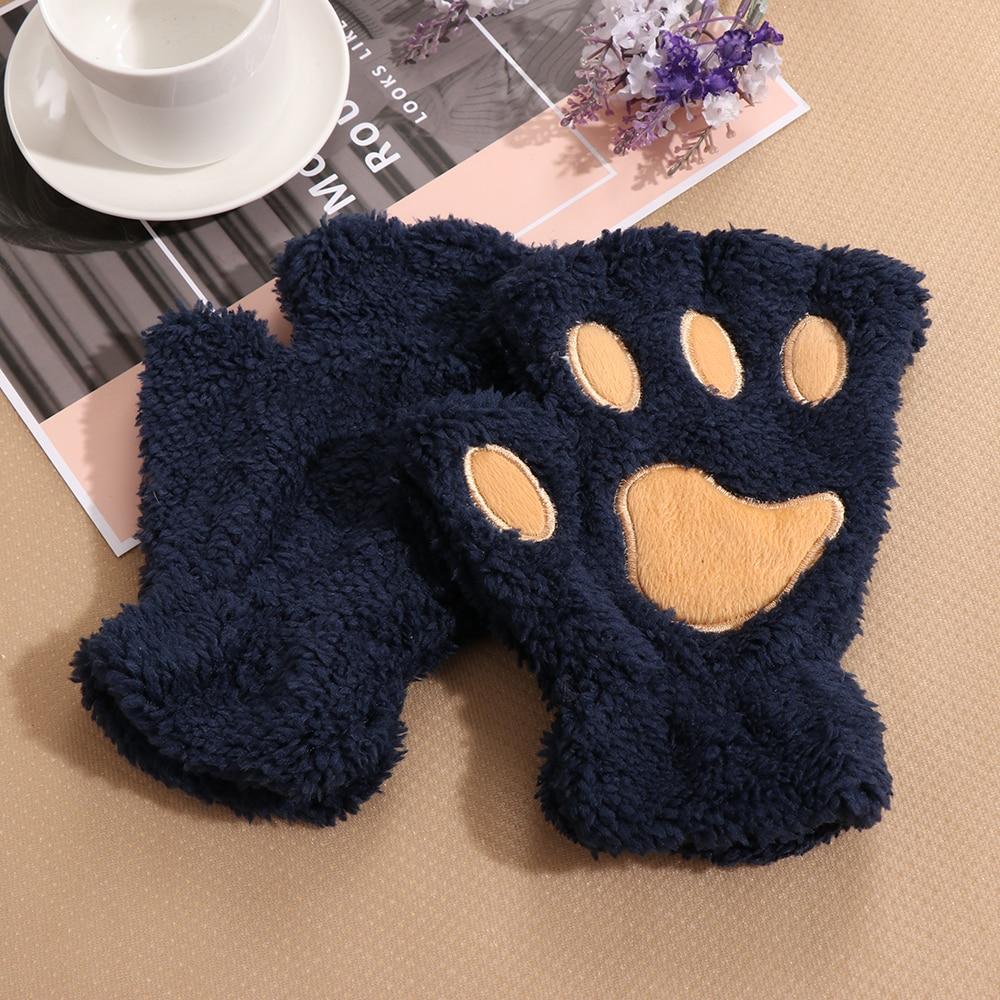 Plush Fluffy Bear Paw Claw Gloves