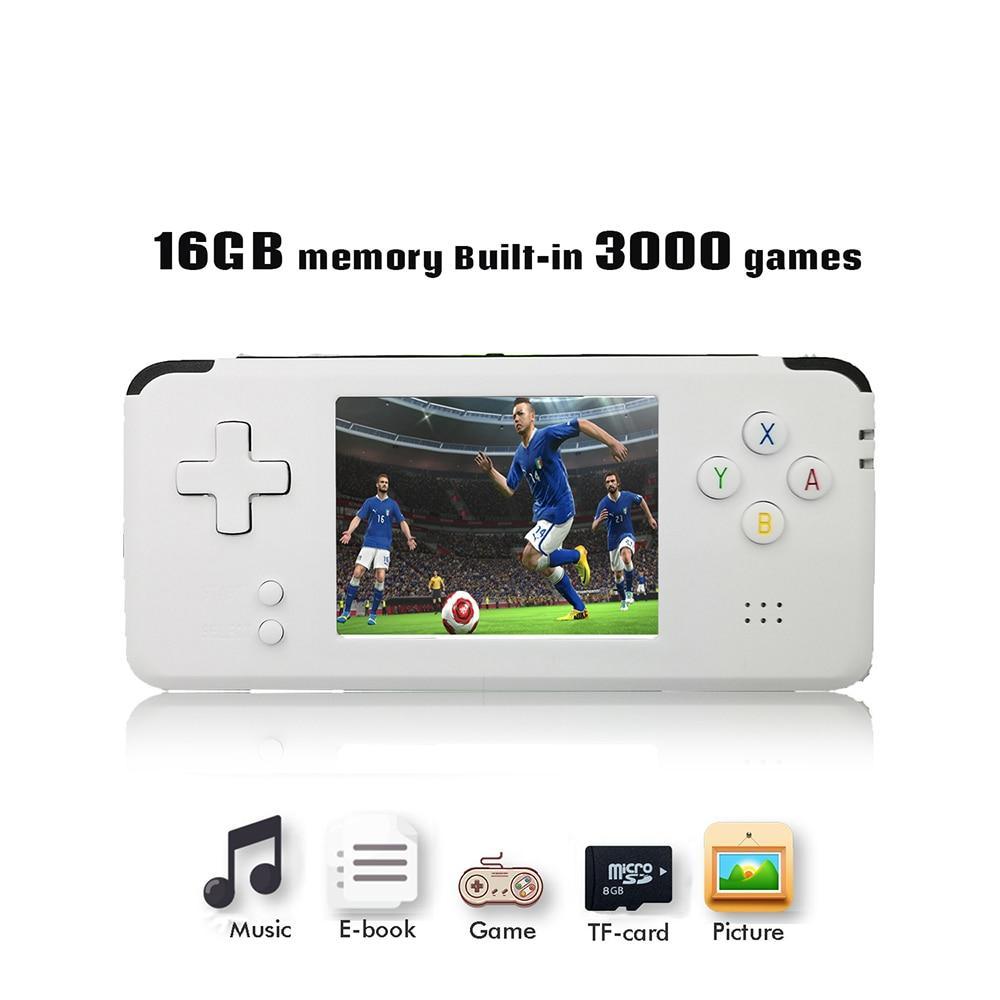 Portable Game Console Retro 64 Bit 3 Inch 3000 Video Games