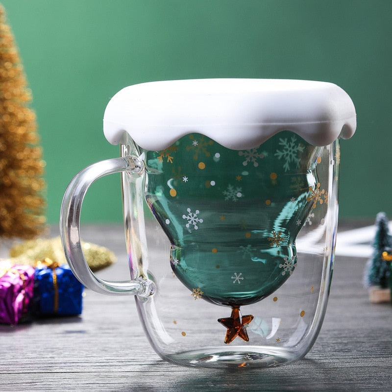 Double Layered Christmas Tree Coffee Mug