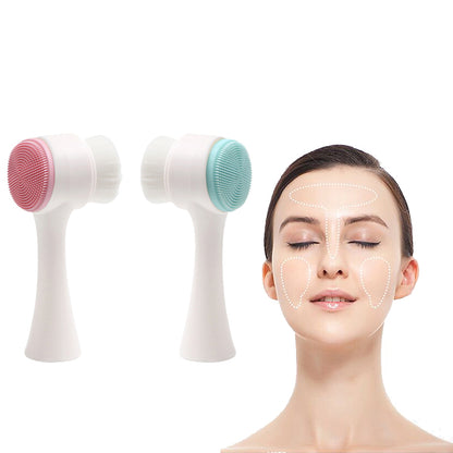 Nano Pulse Double Side Face Cleanser Brush