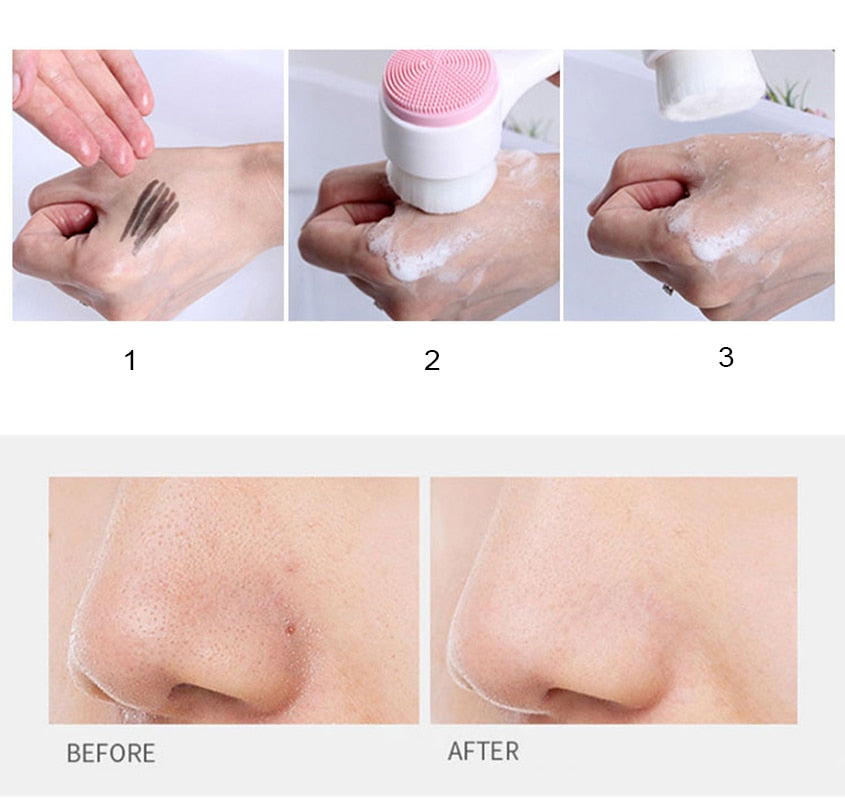 Nano Pulse Double Side Face Cleanser Brush