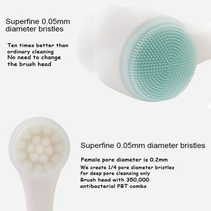 Nano Pulse Double Side Face Cleanser Brush