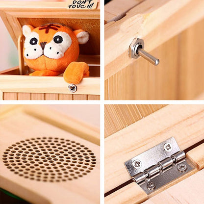 Cute Tiger "Don't Touch!" Wooden Box