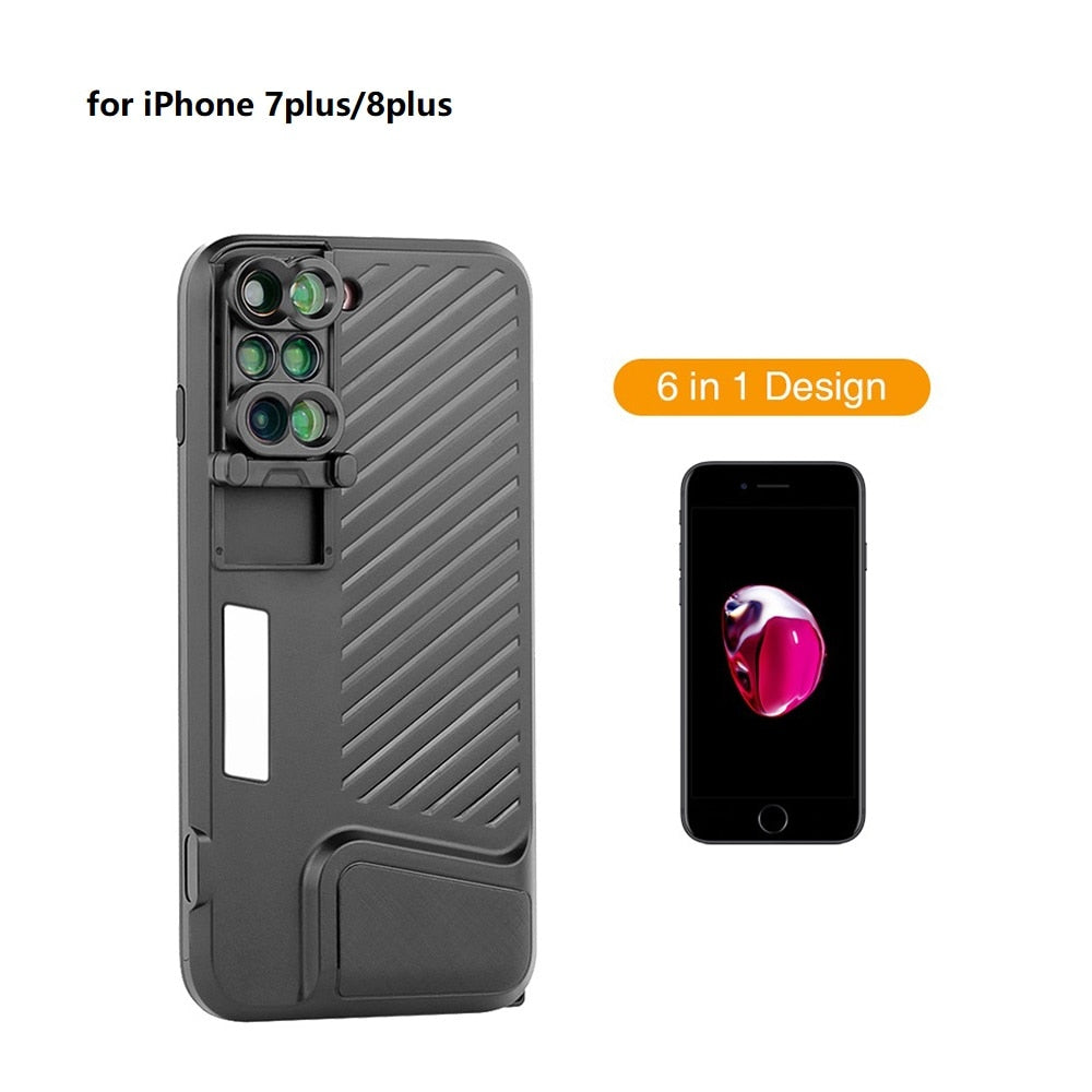 6 in 1 Phone Lens Phone Case