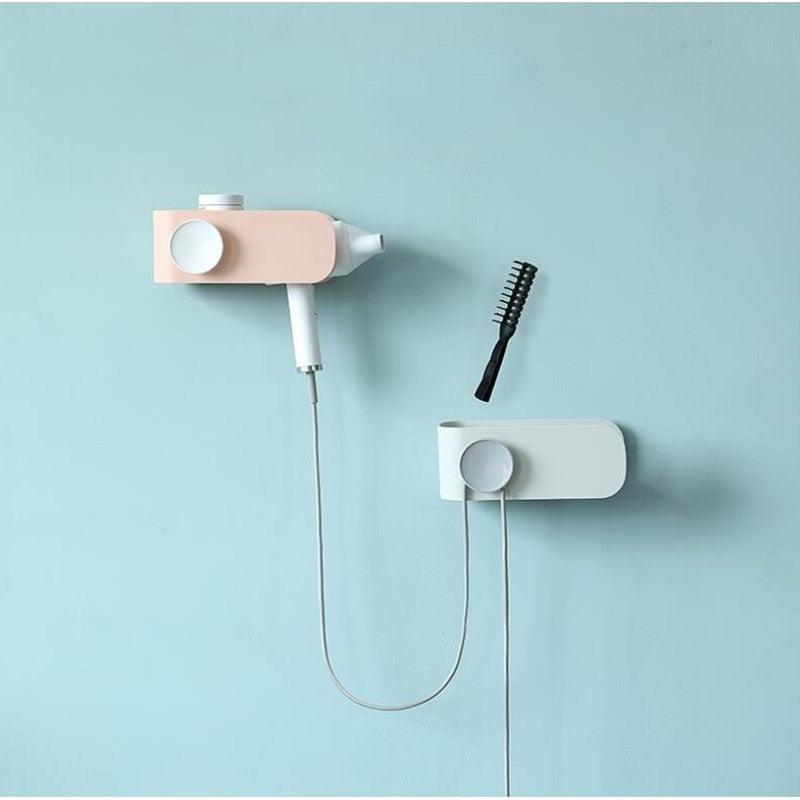 Modern Hair Dryer Wall Organizer