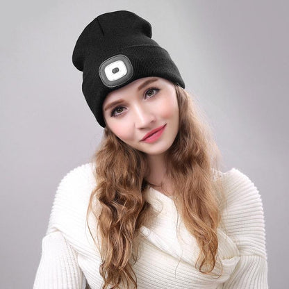 LED Flashlight Beanie