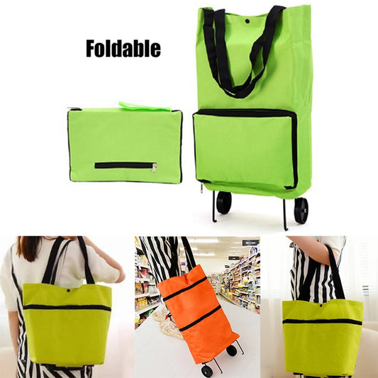 Folding Shopping Bag with Wheels