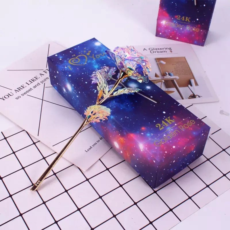 Galaxy Crystal Gold Rose