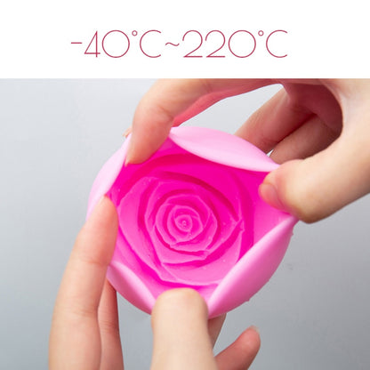 3D Silicone Rose Shape Ice Cube Mold