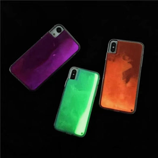 Luminous Neon Sand Mobile Case for iPhone