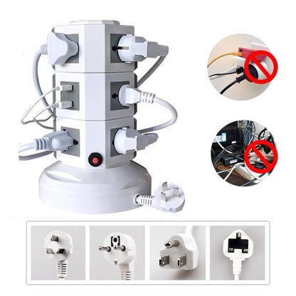 Multifunction Smart Electrical Universal Vertical Power Socket