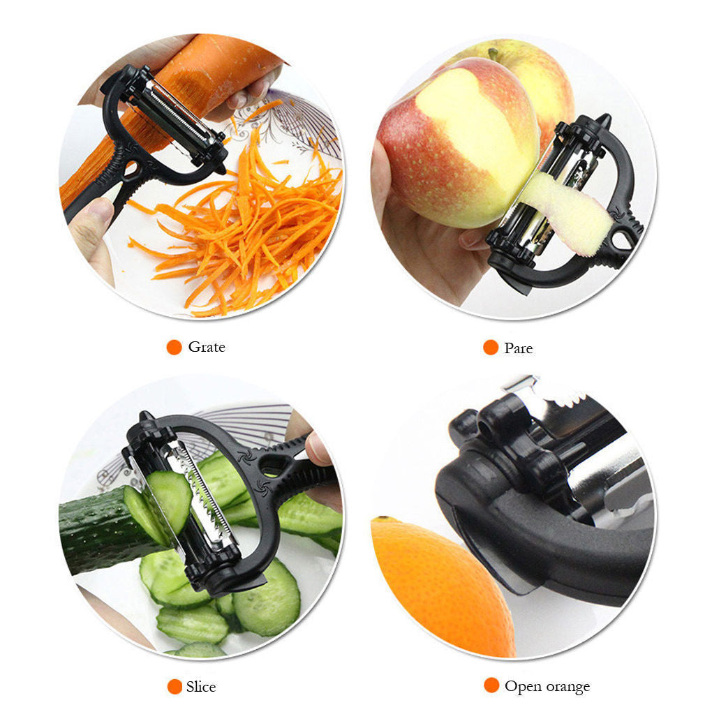 Multifunctional 360 Degree Rotary Vegetable Fruit Peeler