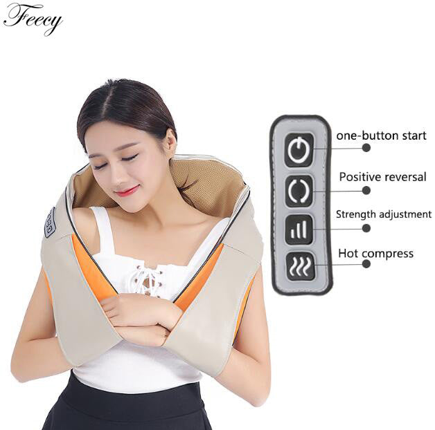 Shiatsu Neck and Back Massager with Heat, Deep Kneading Massager