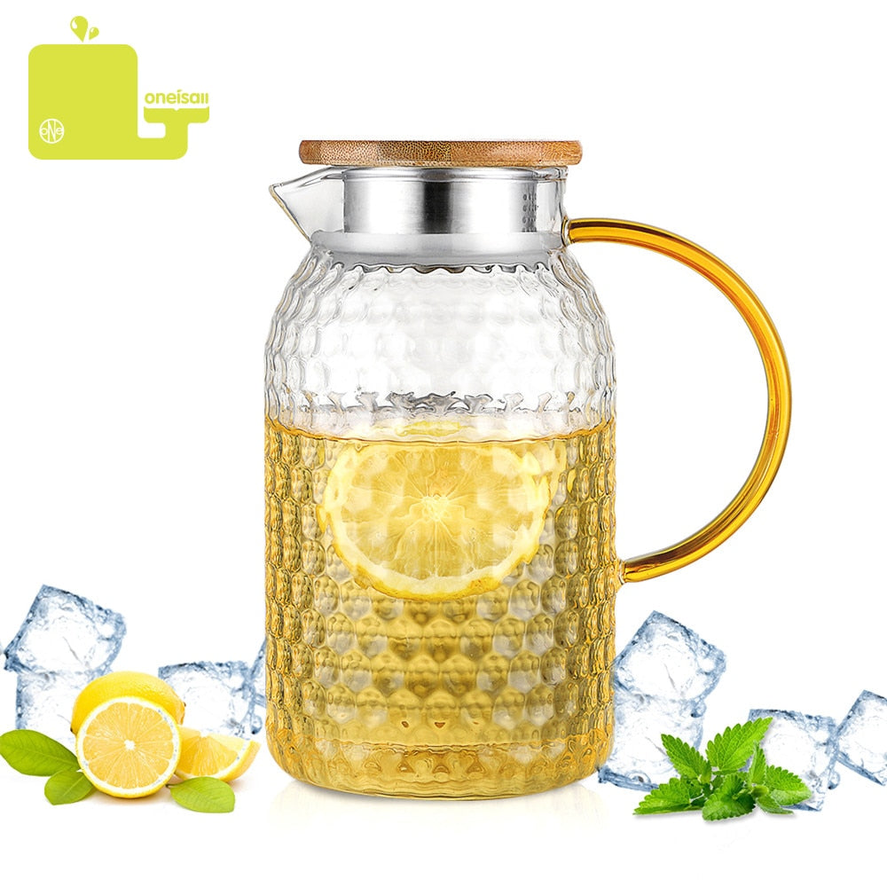 Glass Pitcher Pot Heat Resistant