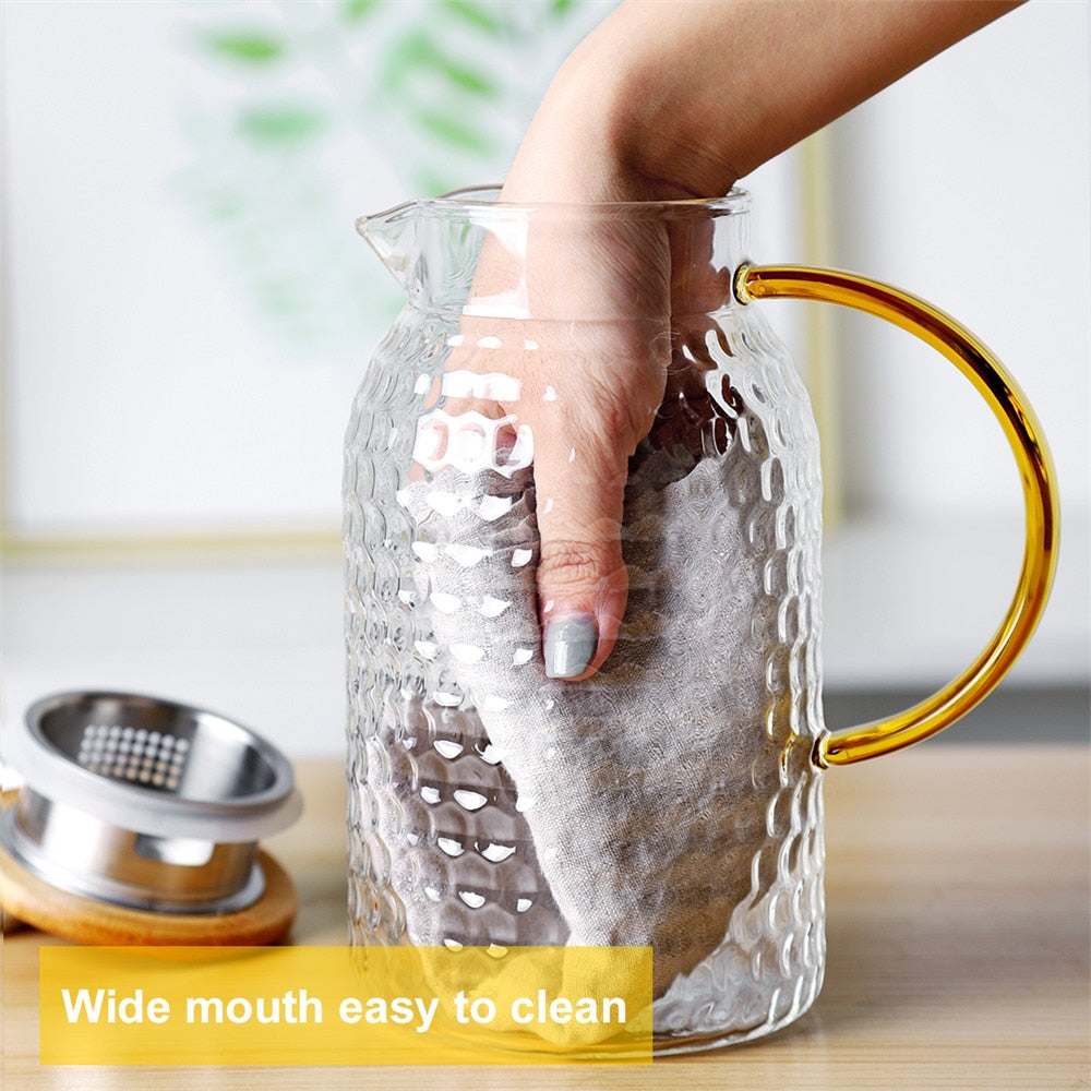 Glass Pitcher Pot Heat Resistant