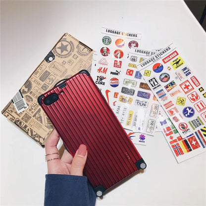 Travel Luggage Phone Case (Stickers included)