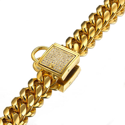 Pet Cuban Link Necklace Collar