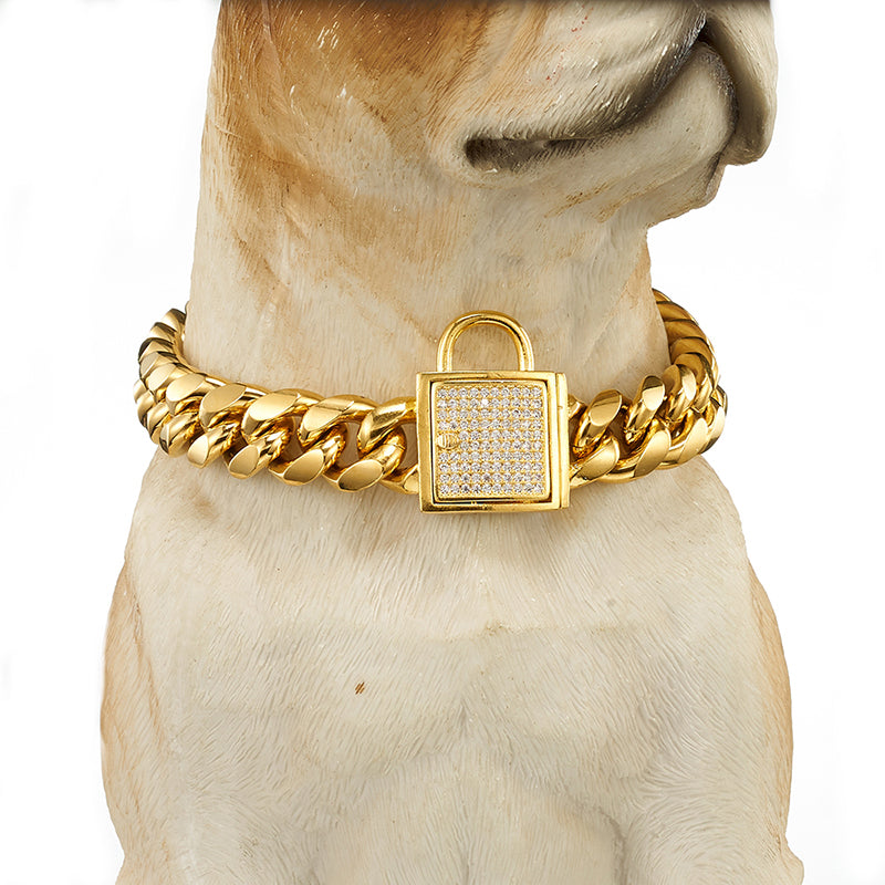 Pet Cuban Link Necklace Collar