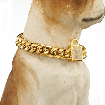 Pet Cuban Link Necklace Collar