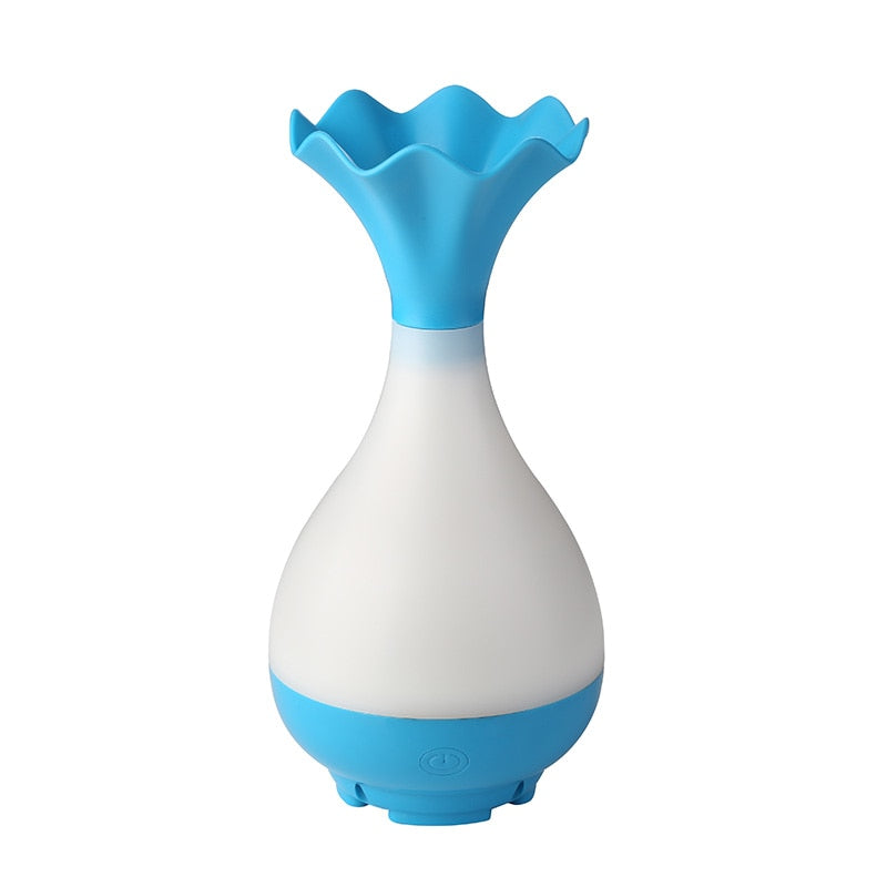 USB Air Humidifier Ultrasonic Aromatherapy LED Vase