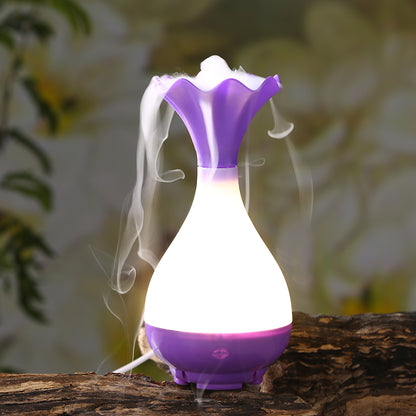 USB Air Humidifier Ultrasonic Aromatherapy LED Vase