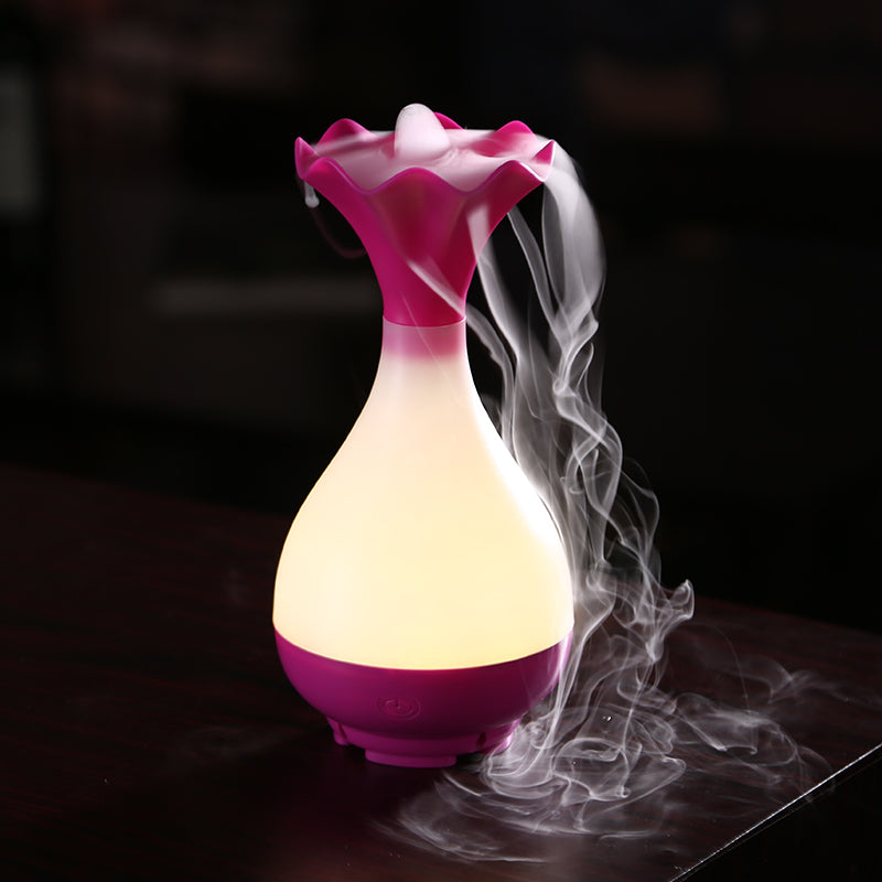 USB Air Humidifier Ultrasonic Aromatherapy LED Vase