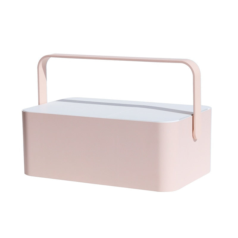 LED Makeup Mirror Storage Box