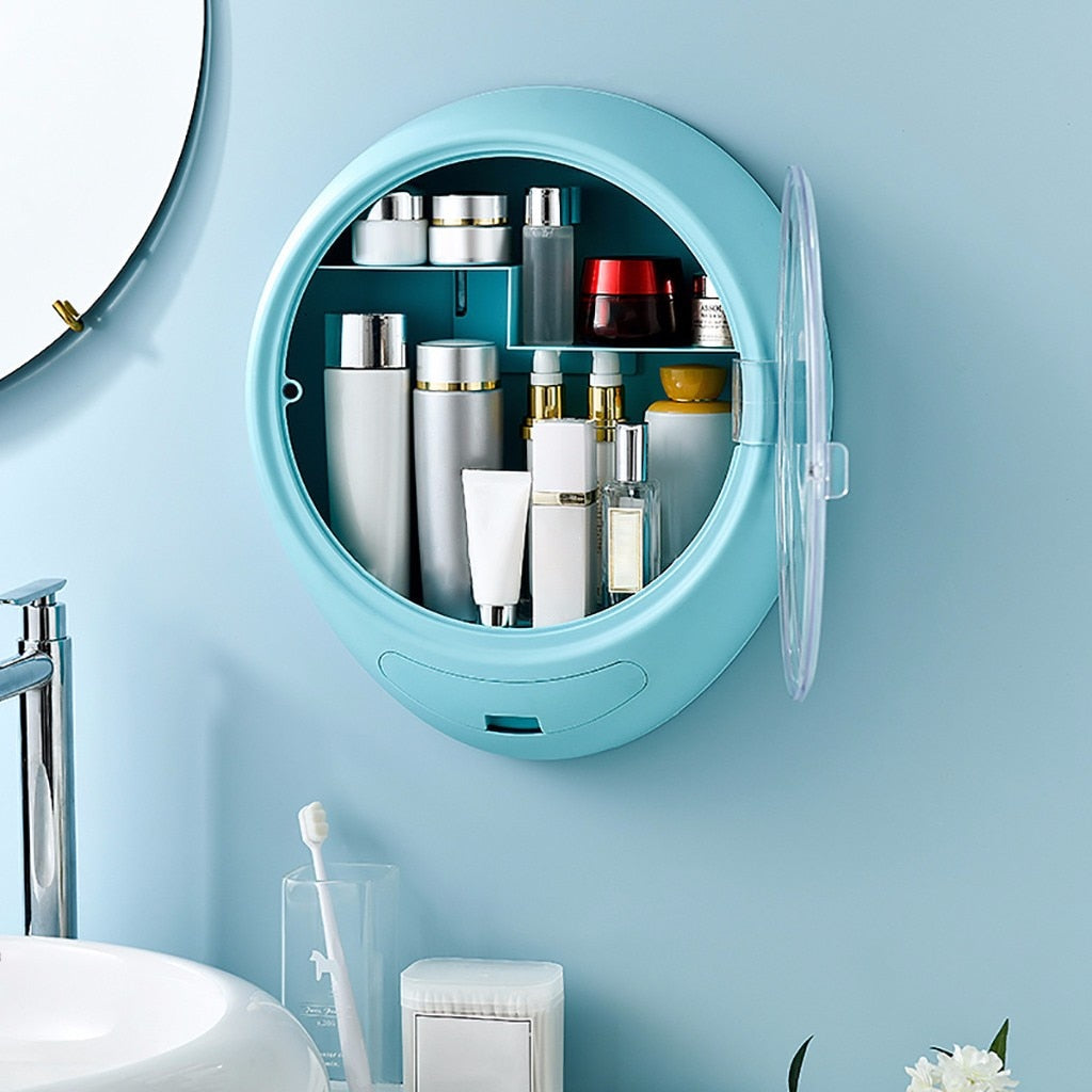 Wall Mounted Cosmetic Makeup Storage