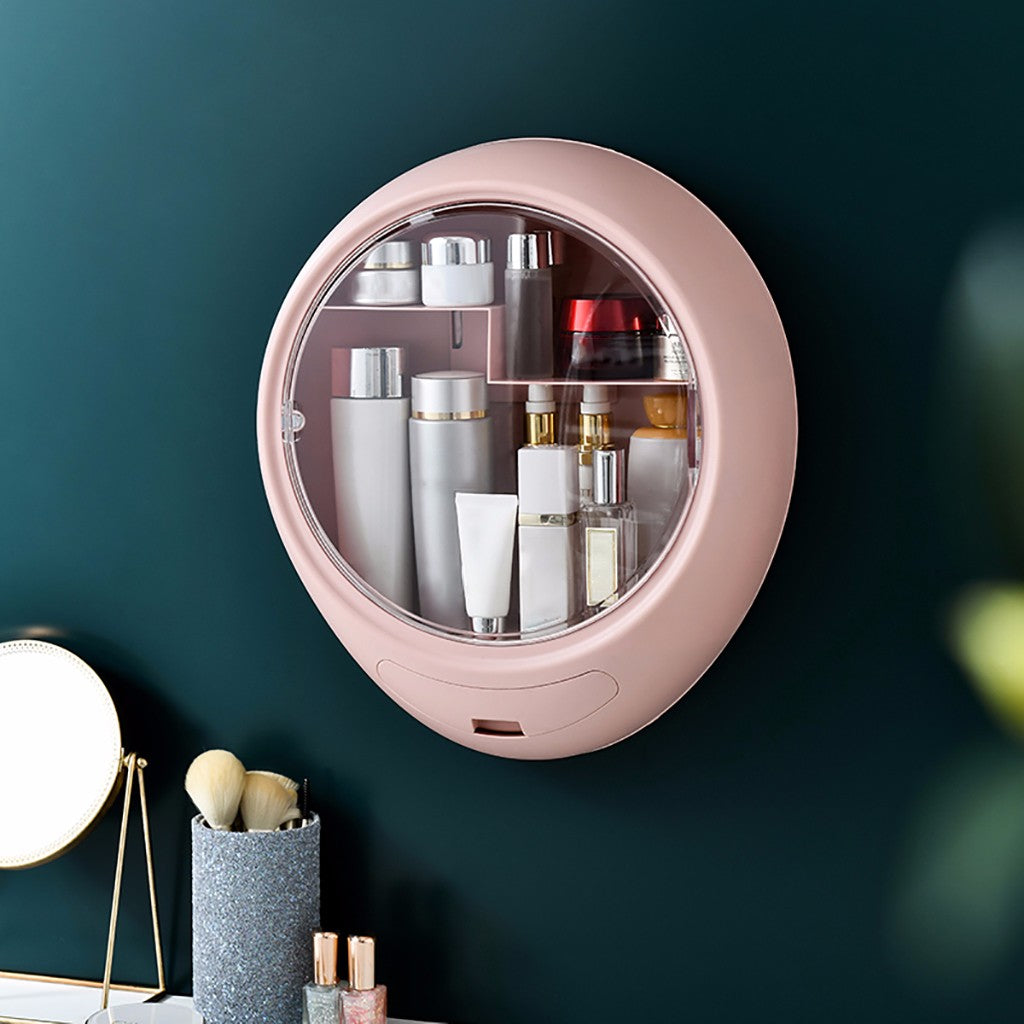 Wall Mounted Cosmetic Makeup Storage