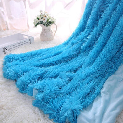 Super Soft Shaggy Faux Fur Blanket