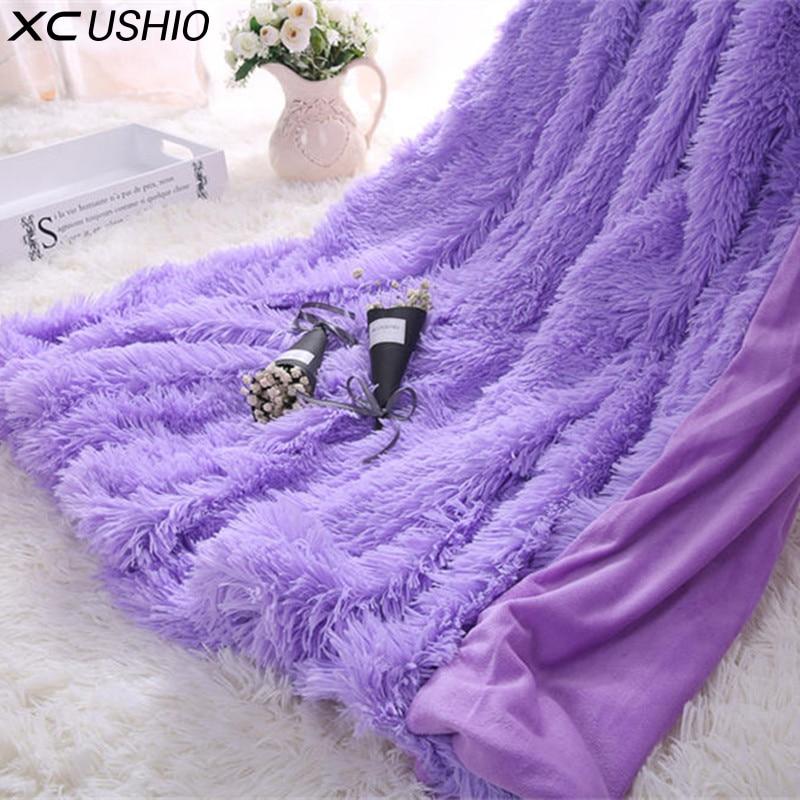 Super Soft Shaggy Faux Fur Blanket