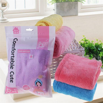 SUPER ABSORBENT QUICK-DRYING MICROFIBER HAIR TOWEL