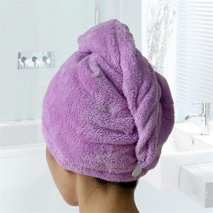 SUPER ABSORBENT QUICK-DRYING MICROFIBER HAIR TOWEL