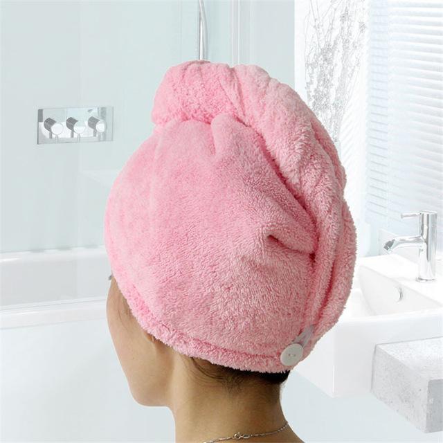 SUPER ABSORBENT QUICK-DRYING MICROFIBER HAIR TOWEL