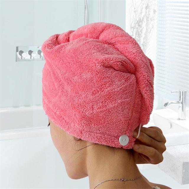 SUPER ABSORBENT QUICK-DRYING MICROFIBER HAIR TOWEL