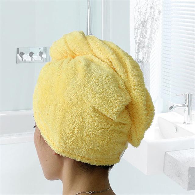 SUPER ABSORBENT QUICK-DRYING MICROFIBER HAIR TOWEL