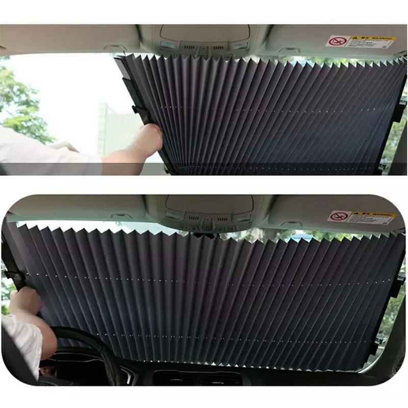 Retractable Car Windshield Sun Shade