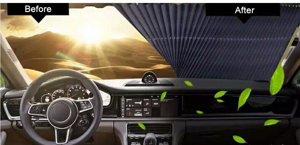 Retractable Car Windshield Sun Shade