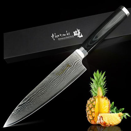 Santoku Chef Knife (Damascus Blade)