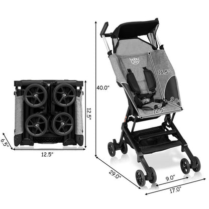 Portable Pocket Compact Lightweight Stroller - Easy For Travel