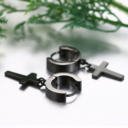 Stainless Steel Cross Drop Dangle Unisex