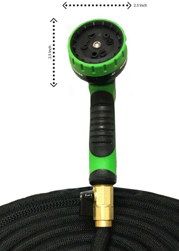 Garden Water Hose Expandable up to 50 ft with 10 way Nozzle & hanger