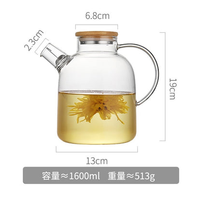 Glass Pitcher Pot Heat Resistant